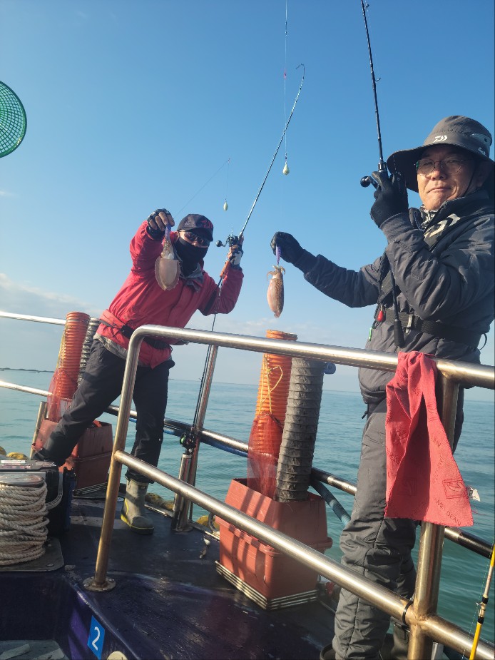 11월 16일 수나2호 갑오징어 조황입니다.