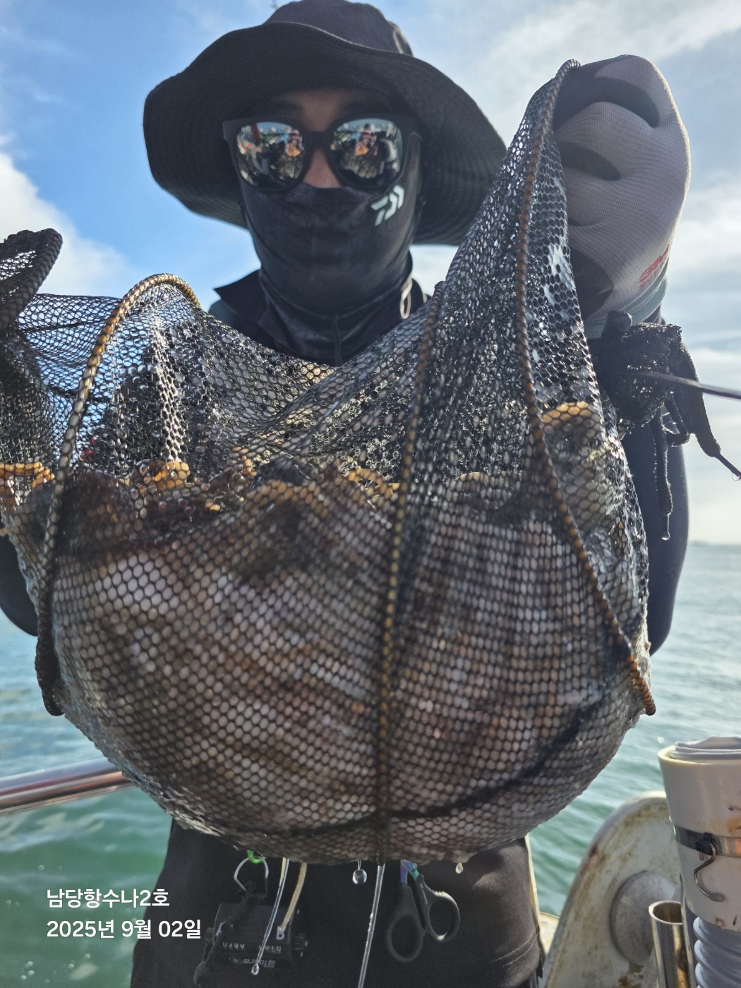 9월2일 수나2호 주꾸미조황입니다..